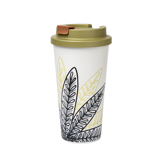 Eco Friendly Nature Material Reusable 100% Plant PLA Tea Coffee Mug Travel Mug Coffee Cup Take Away Melamine Free